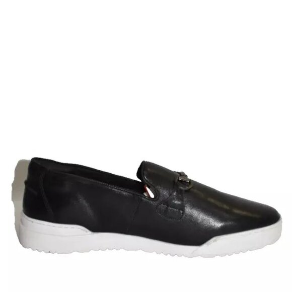 New! Thomas & Vine Men Dane Bit Leather Loafer Black 12 US DD437 PO# 006413